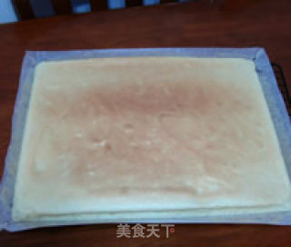 香蕉戚风蛋糕卷的做法步骤：9