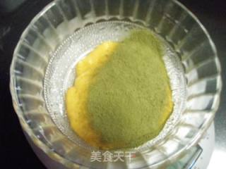 抹茶红豆戚风的做法步骤：5
