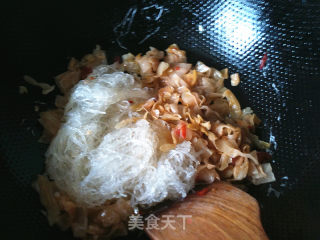 泡菜炒粉丝的做法步骤：7