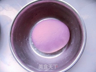 那一抹迷人的紫——双色馒头的做法步骤：5