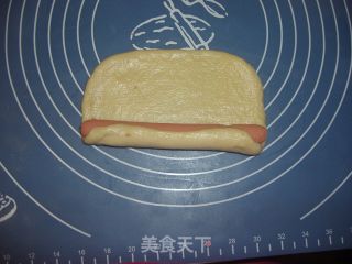 葱香热狗面包和杏仁小餐包的做法步骤：4
