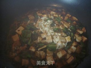 雪菜烧豆腐的做法步骤：4