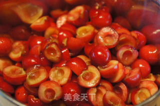 【鼓捣吃喝】留在舌尖上的樱桃果肉---樱桃果酱的做法步骤：10