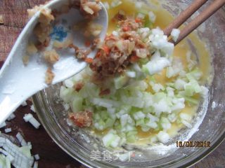 鸡蛋瓠子肉糜面饼的做法步骤：5