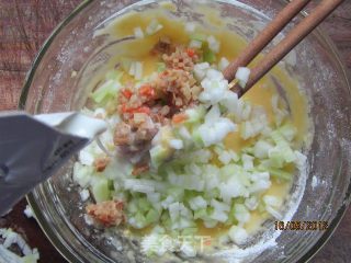 鸡蛋瓠子肉糜面饼的做法步骤：6