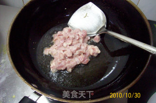【时令下酒菜】——毛豆香干炒肉丁的做法步骤：7