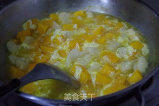 南瓜蛋花面疙瘩的做法步骤：6
