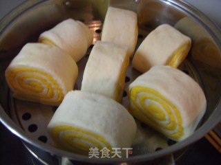 南瓜花式馒头的做法步骤：12