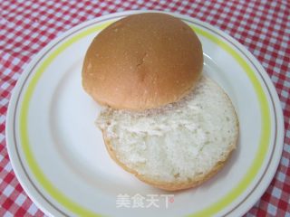 【花生鸡肉汉堡】5分钟就搞定的早餐的做法步骤：2