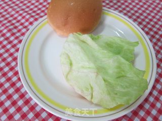 【花生鸡肉汉堡】5分钟就搞定的早餐的做法步骤：3