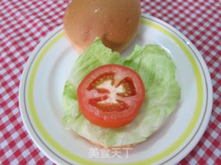【花生鸡肉汉堡】5分钟就搞定的早餐的做法步骤：4