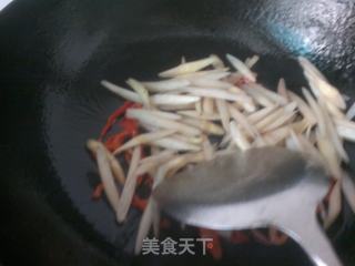 清炒藕心菜的做法步骤：7