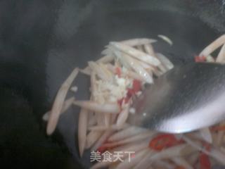 清炒藕心菜的做法步骤：8
