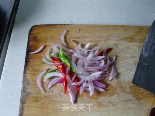 蚝香彩椒爆鳗片的做法步骤：6