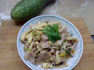 白玉菇炒肉片的做法步骤：8