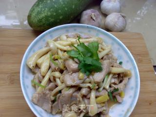 白玉菇炒肉片的做法步骤：9