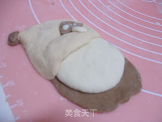 长头发的小姑娘面包的做法步骤：7