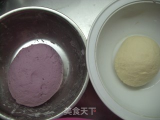梦幻紫薯馒头的做法步骤：1
