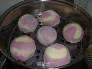 梦幻紫薯馒头的做法步骤：13
