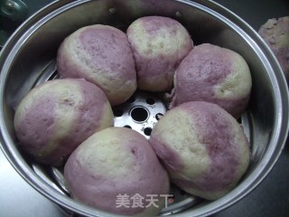 梦幻紫薯馒头的做法步骤：14