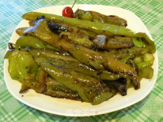 糖醋虎皮青椒的做法步骤：5