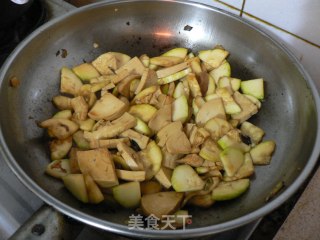 西葫芦炒素鸡的做法步骤：8