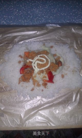 紫菜黄金饭团包的做法步骤：3