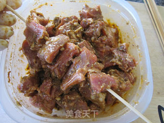烤孜然羊肉串的做法步骤：6