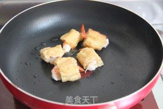 【菠萝油条虾】的做法步骤：10