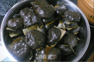 田艾饼，米果，米耙，田艾粑的做法步骤：8