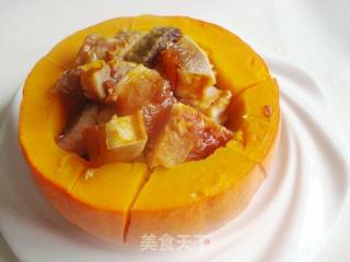 南瓜蒸腊鱼的做法步骤：6