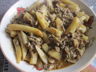 农家风味小鱼酱土豆的做法步骤：9