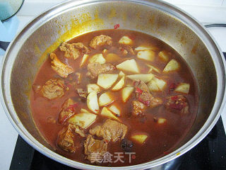 川味土豆烧排骨的做法步骤：8