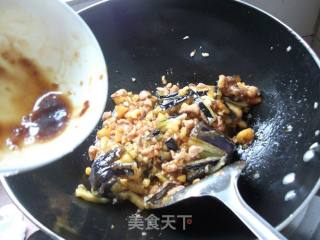 酱香肉末菊花茄的做法步骤：12