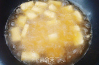 酸酸甜甜夏季开胃菜——菠萝豆腐的做法步骤：4