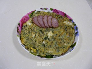 香椿煎鸡蛋的做法步骤：5