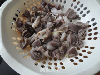 青椒炒鸭胗的做法步骤：4