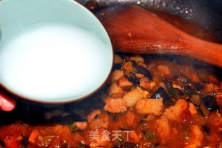 私房茄子打卤面的做法步骤：17