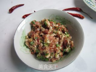 豆腐酿肉的做法步骤：2