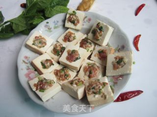 豆腐酿肉的做法步骤：4