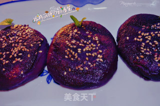 紫薯饼的做法步骤：5