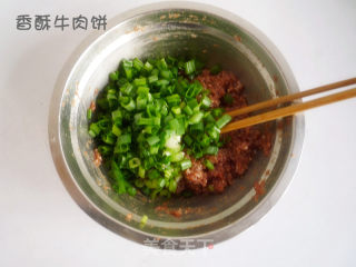 香酥牛肉饼的做法步骤：3