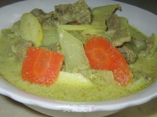 绿咖喱牛肉的做法步骤：6