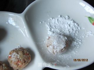 青菜虾干肉丸面的做法步骤：7