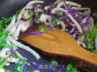 炒饼的做法步骤：4