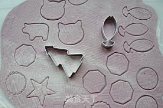 紫薯卡通小油饼的做法步骤：5