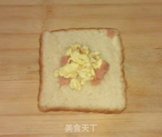 卡通三明治的做法步骤：1
