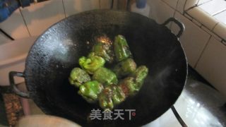 辣椒塞肉的做法步骤：4