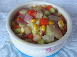 五颜六色炒素丁的做法步骤：9