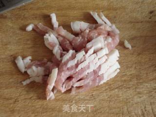 青疙瘩炒肉丝的做法步骤：2